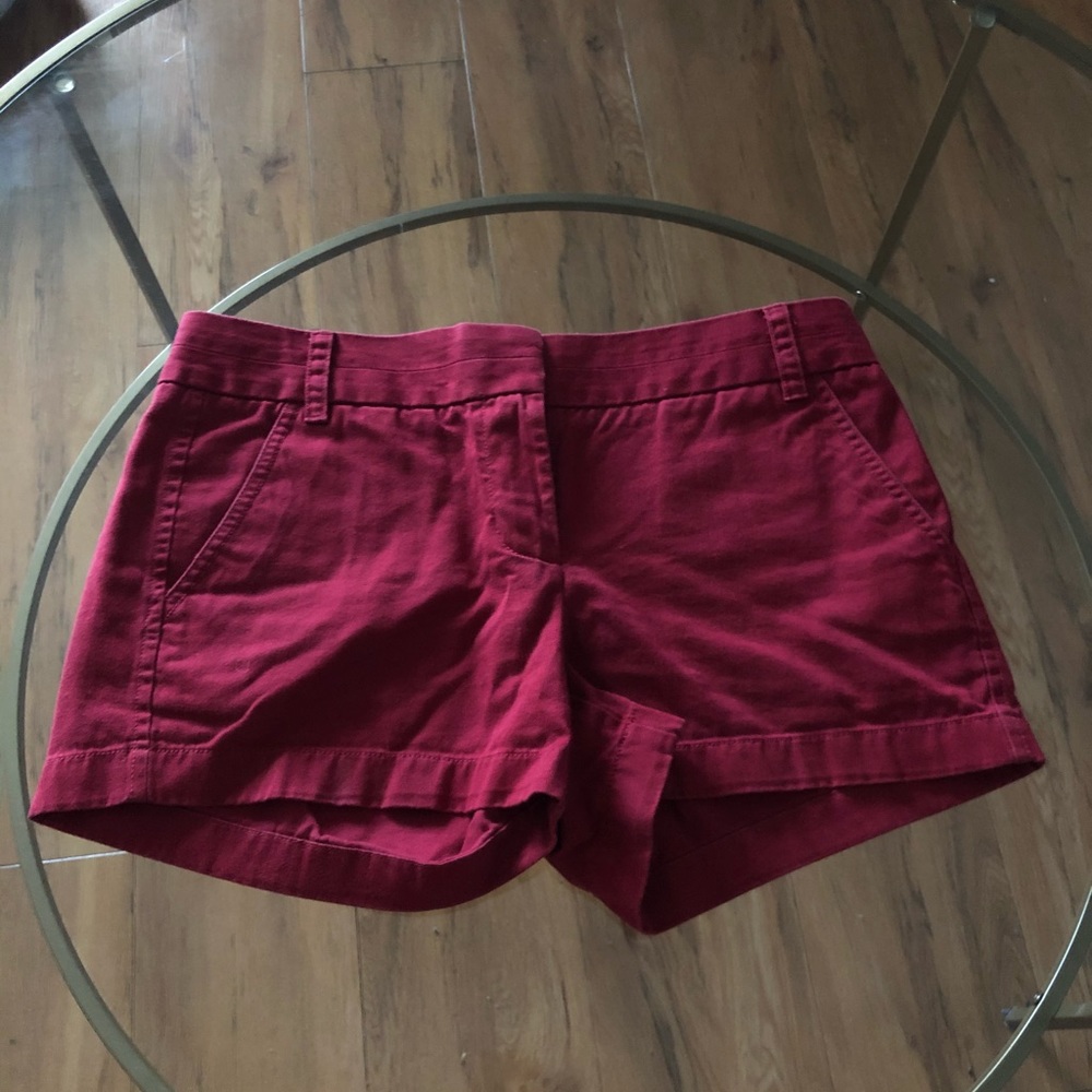 Jcrew red chino short
